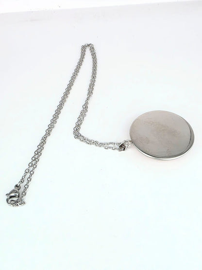Undertale Inspired Papyrus 30 mm Pendant Stainless Steel 20 inch Necklace