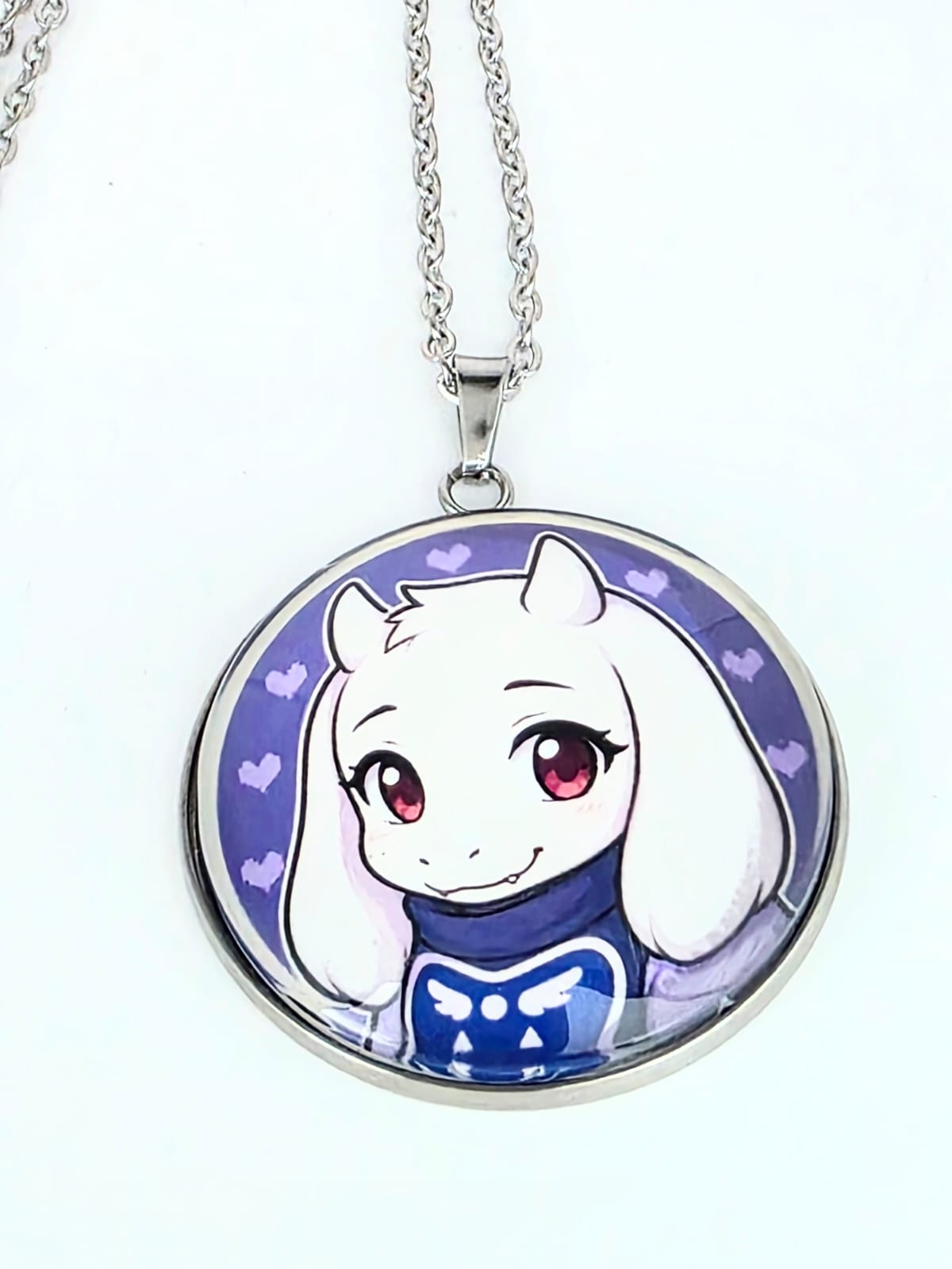 Undertale Inspired Toriel 30mm Pendant Stainless Steel 20 inch Necklace