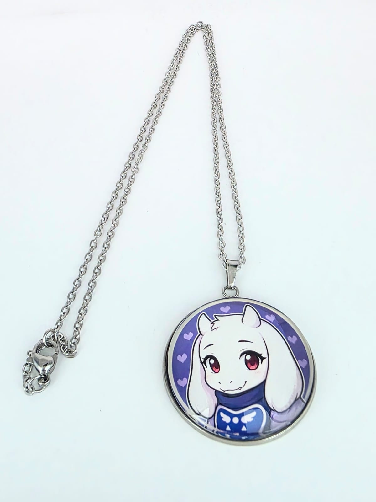 Undertale Inspired Toriel 30mm Pendant Stainless Steel 20 inch Necklace