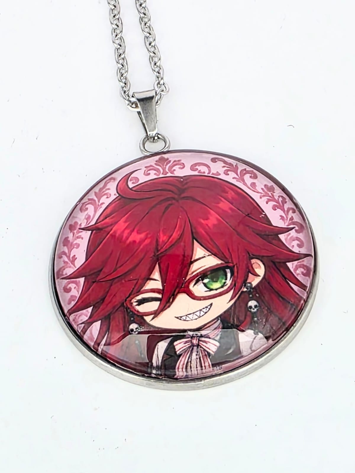 Black Butler (Kuroshitsuji) Inspired Grell Sutcliff 30 mm Pendant Necklace