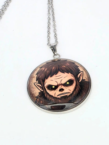 Attack on Titan Inspired Beast Titan 30 mm Pendant Stainless Steel Necklace