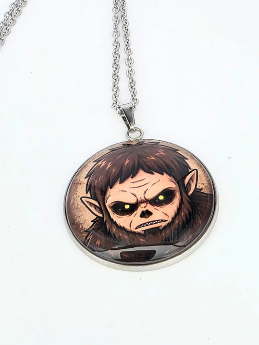 Attack on Titan Inspired Beast Titan 30 mm Pendant Stainless Steel Necklace