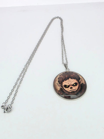 Attack on Titan Inspired Beast Titan 30 mm Pendant Stainless Steel Necklace