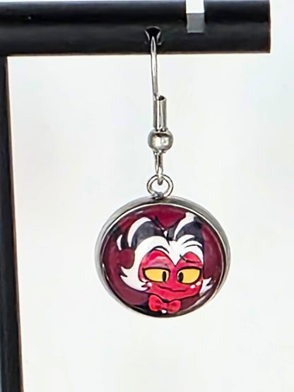 Helluva Boss Inspired Moxxie & Millie Dangle Stainless Steel Earrings