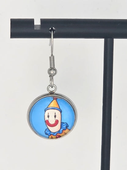 The Amazing Digital Circus Inspired Kaufmo & Exit Door Dangle Stainless Steel Earrings