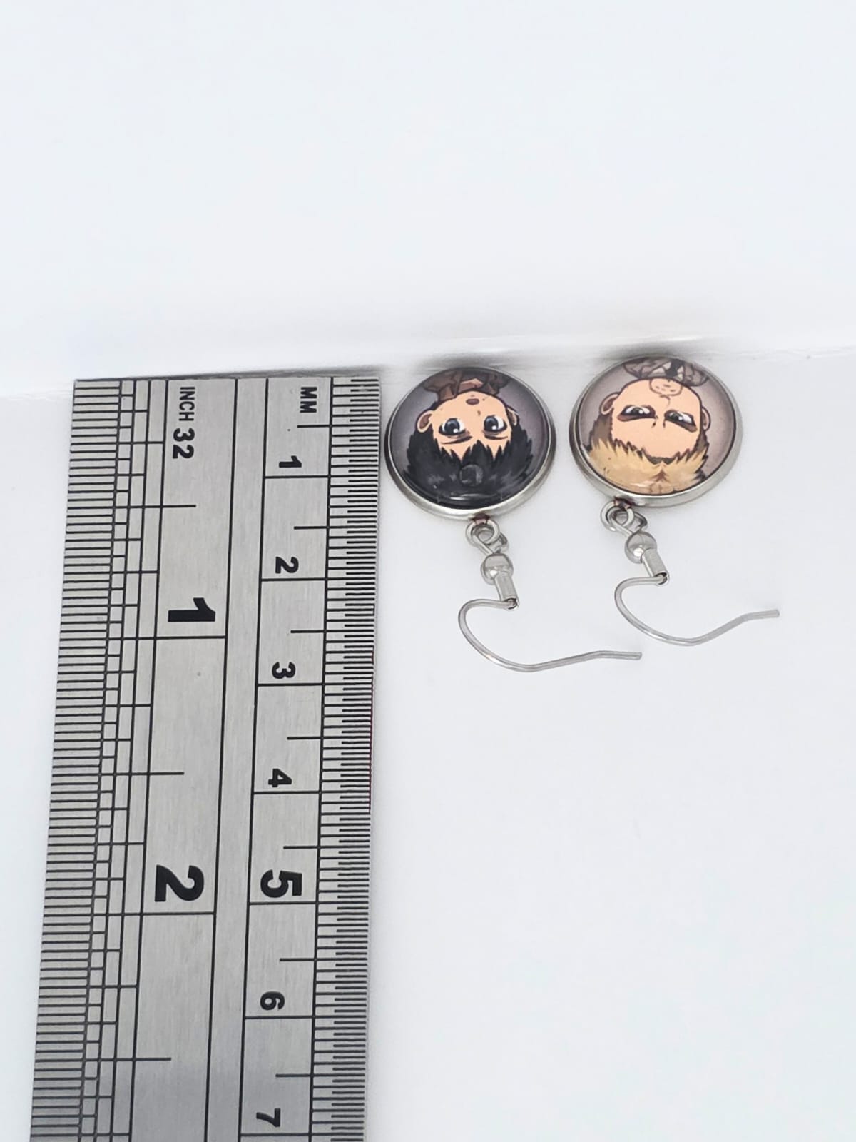 Attack on Titan Inspired Reiner & Bertholdt Dangle Stainless Steel Earrings