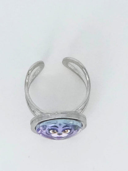 FNAF Security Breach Inspired Roxanne Wolf 14 mm Adjustable Steel Ring