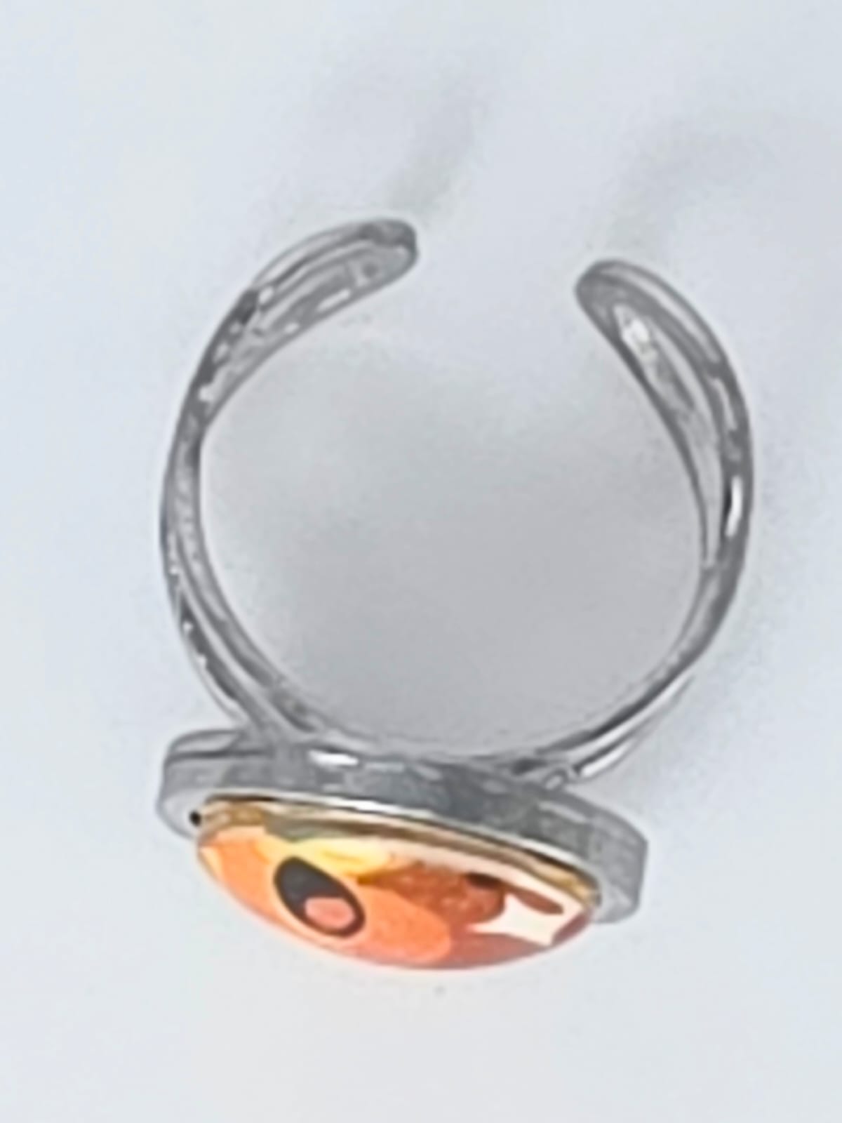 Slime Rancher Inspired Gold Slime 14 mm Adjustable Stainless Steel Ring