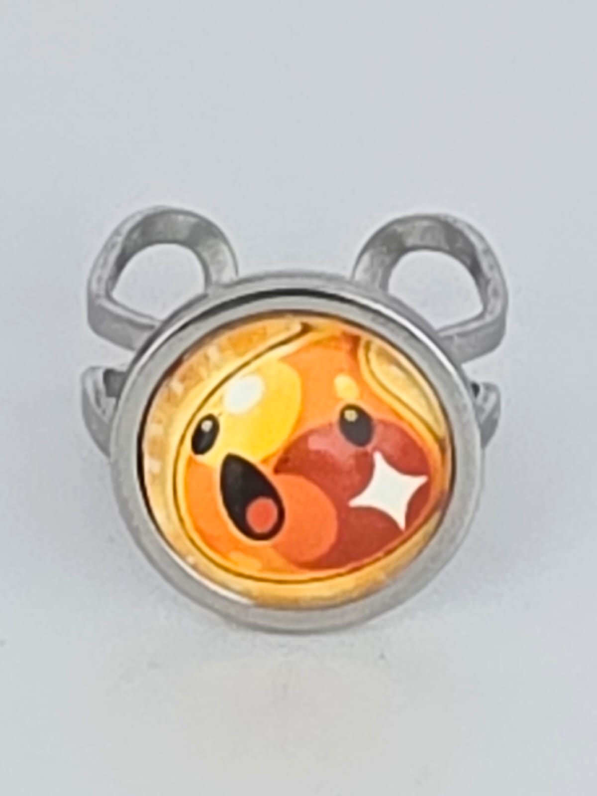 Slime Rancher Inspired Gold Slime 14 mm Adjustable Stainless Steel Ring