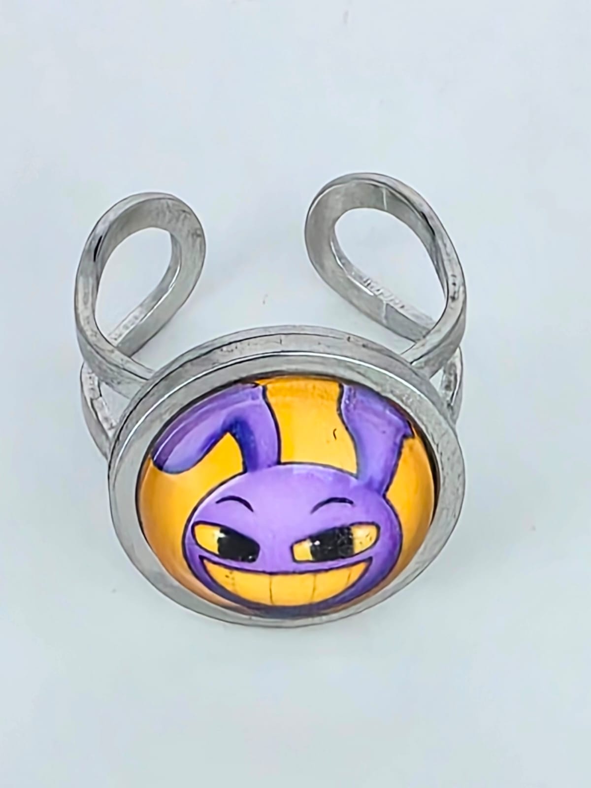 Amazing Digital Circus Inspired Jax 14 mm Adjustable Stainless Steel Ring