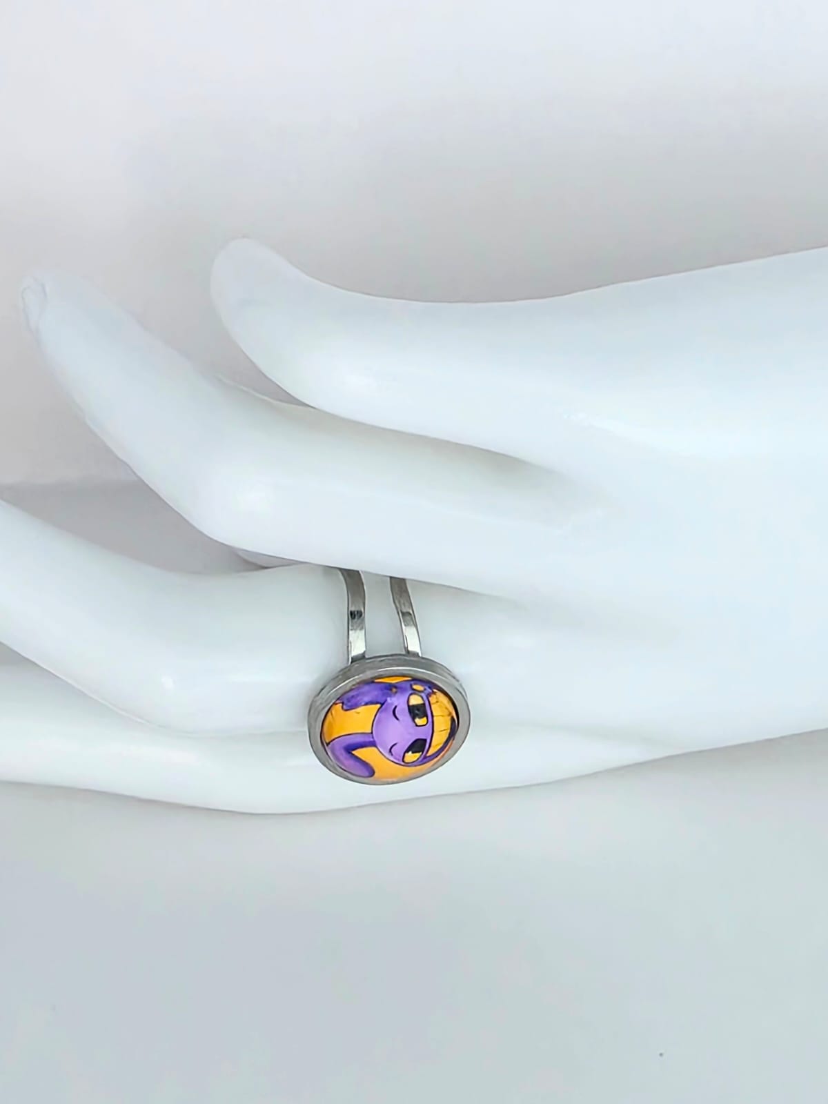 Amazing Digital Circus Inspired Jax 14 mm Adjustable Stainless Steel Ring