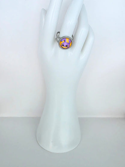 Amazing Digital Circus Inspired Jax 14 mm Adjustable Stainless Steel Ring