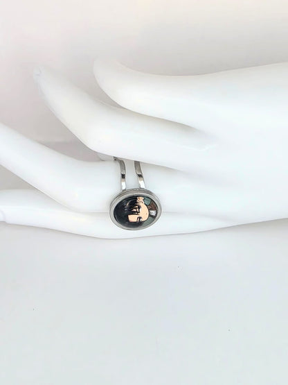 Attack on Titan Inspired Levi Ackerman Adjustable Stainless Steel Ring 14mm