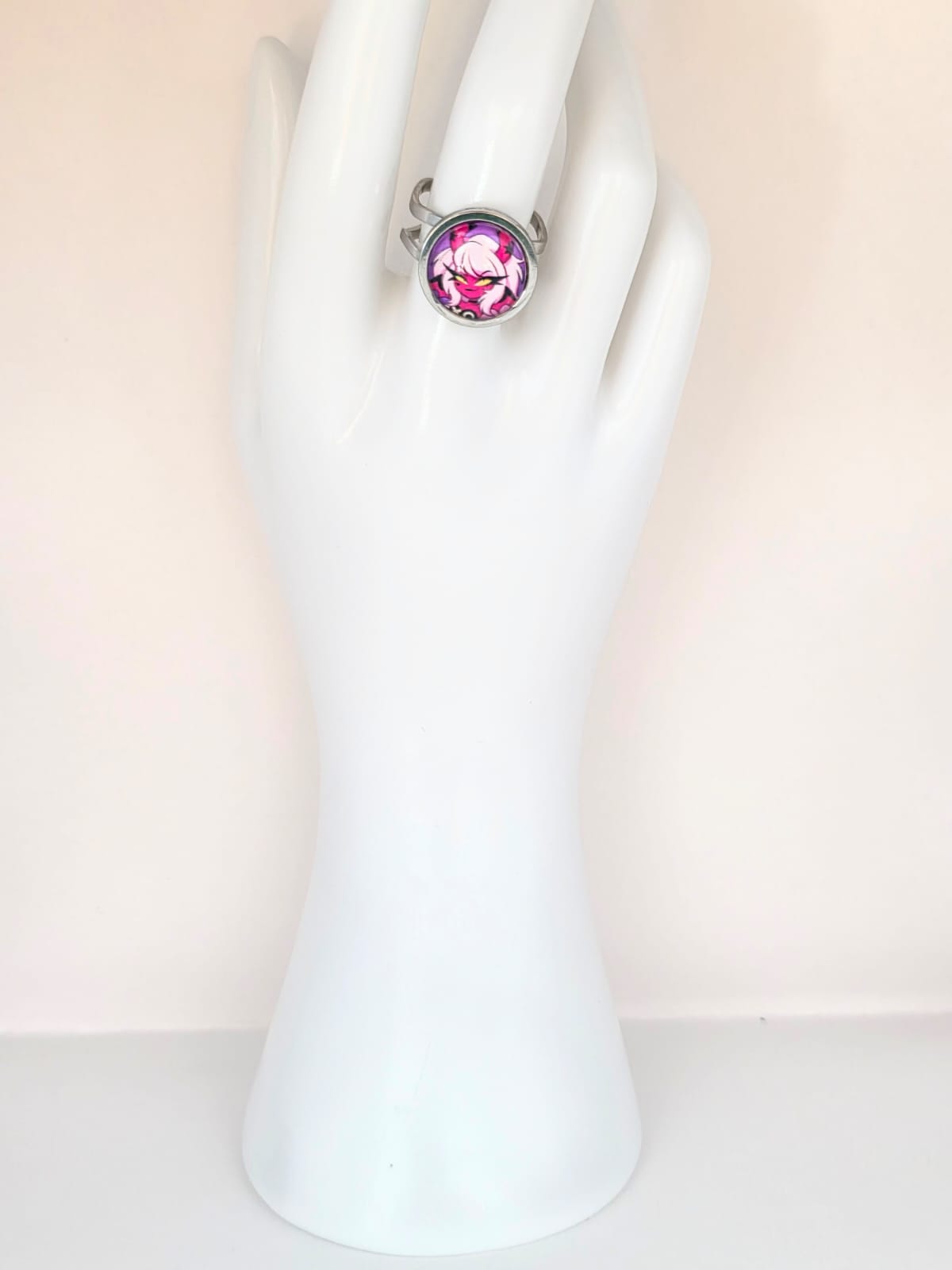 Helluva Boss Inspired Verosika Mayday 14 mm Adjustable Stainless Steel Ring
