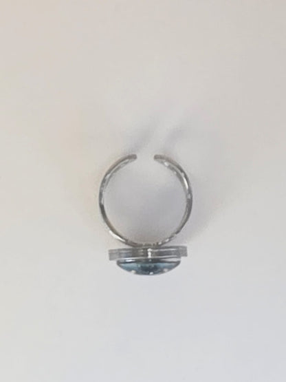 Final Space Inspired HUE 14 mm Adjustable Stainless Steel Ring Handmade UK