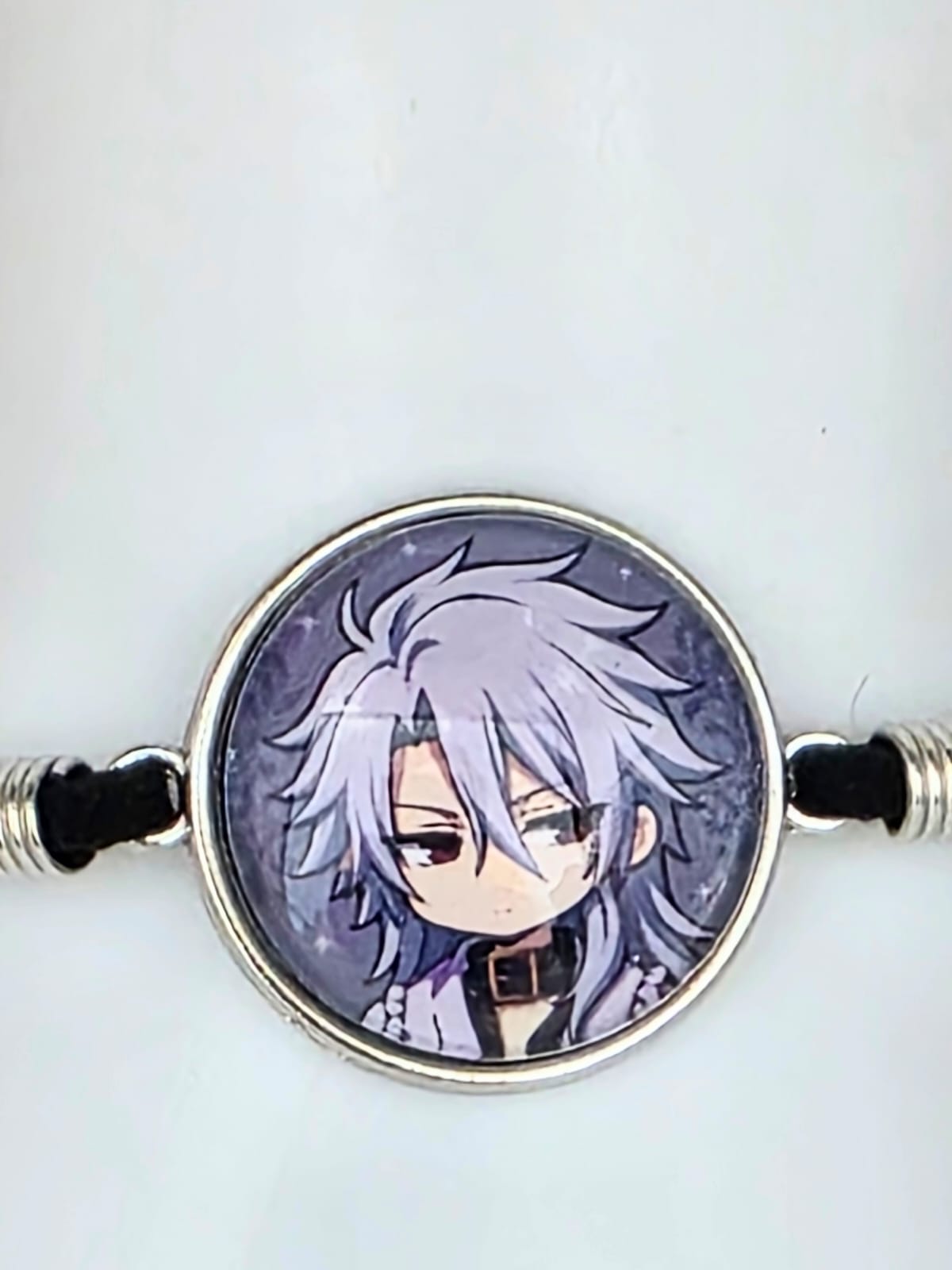 Black Butler (kuroshitsuji)  Inspired Pluto 20mm Faux Suede Adjustable Bracelet Handmade