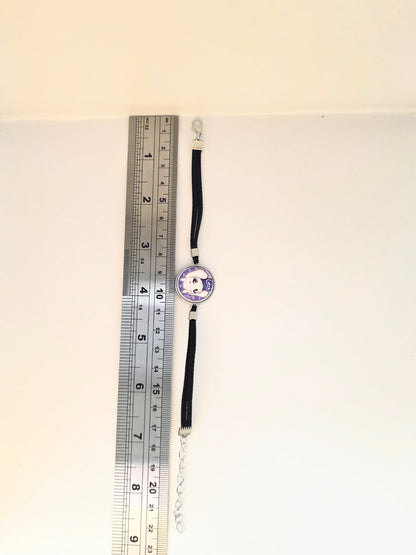 Undertale Inspired Toriel 20mm Faux Suede Adjustable Bracelet Handmade
