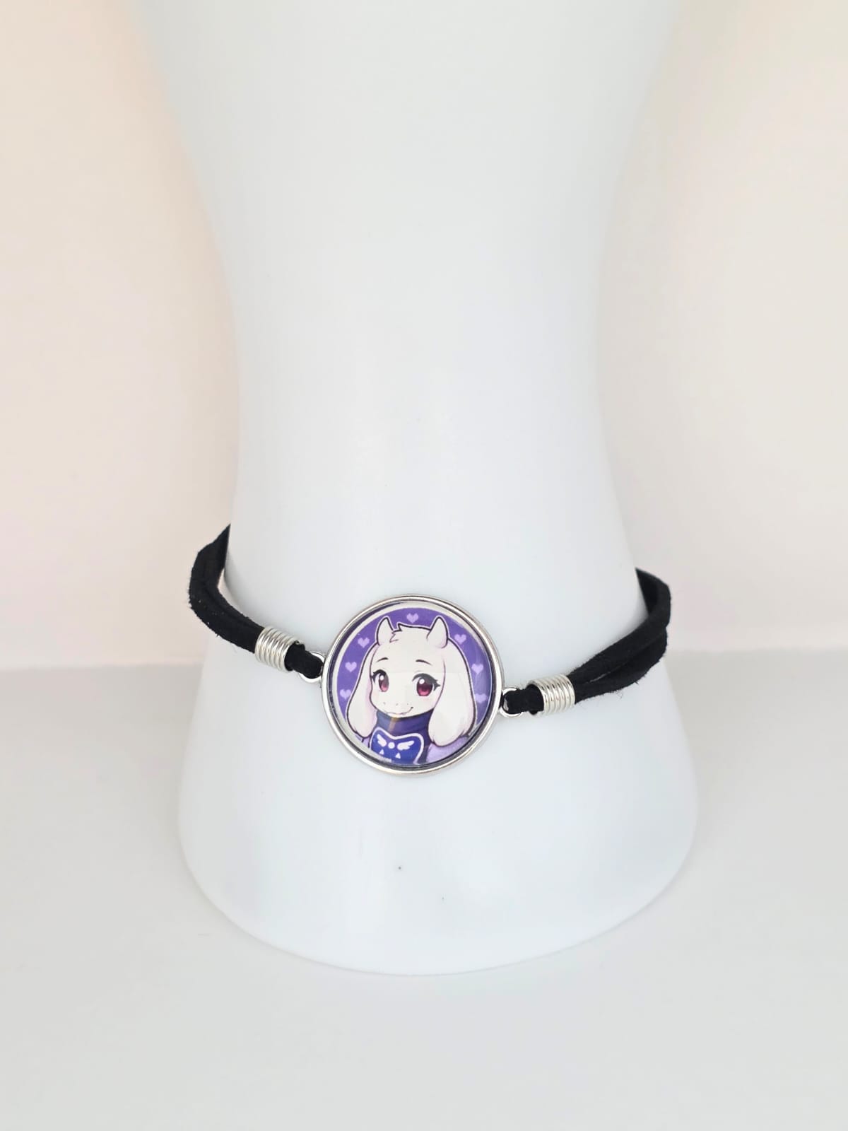 Undertale Inspired Toriel 20mm Faux Suede Adjustable Bracelet Handmade