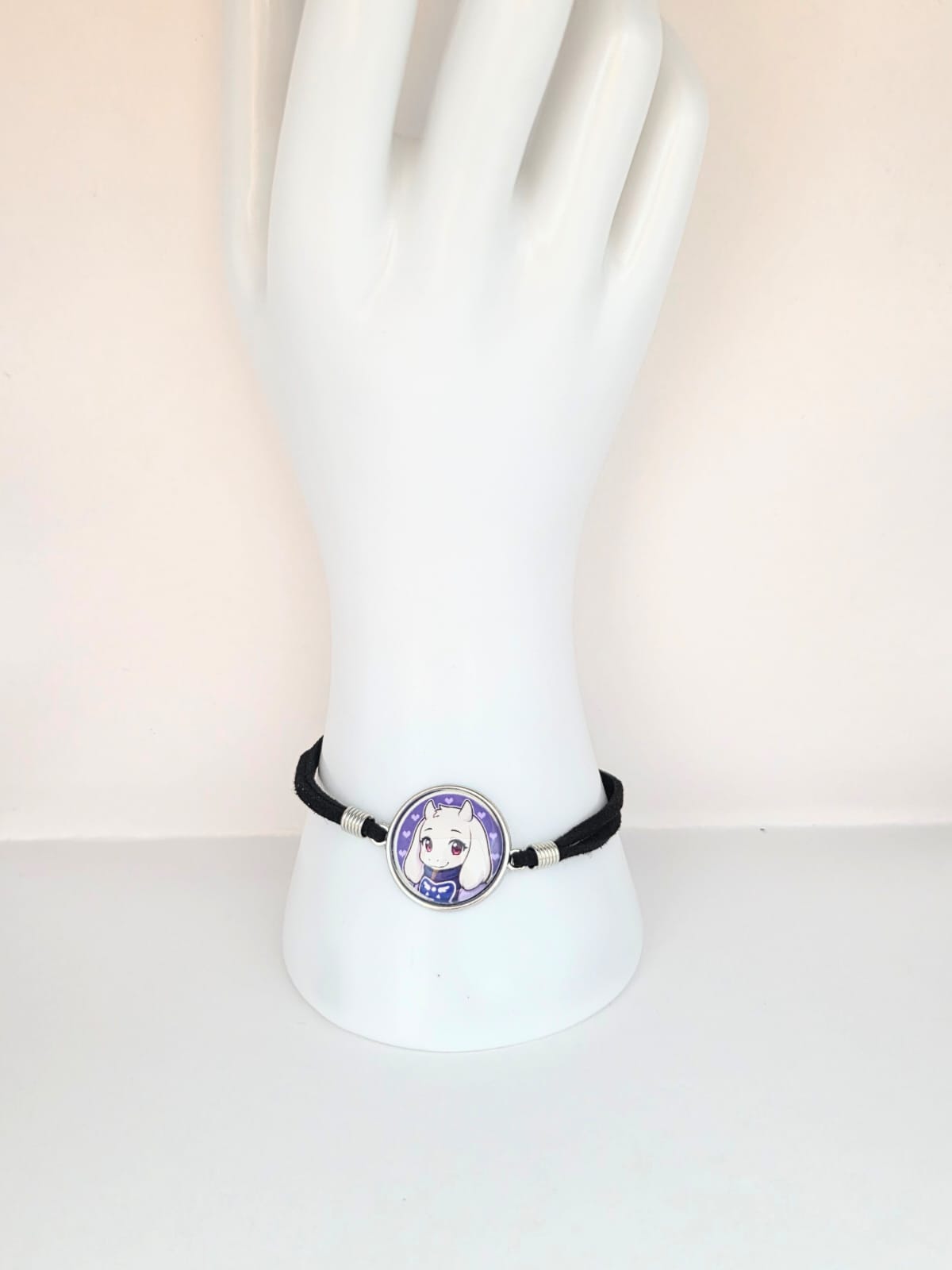 Undertale Inspired Toriel 20mm Faux Suede Adjustable Bracelet Handmade