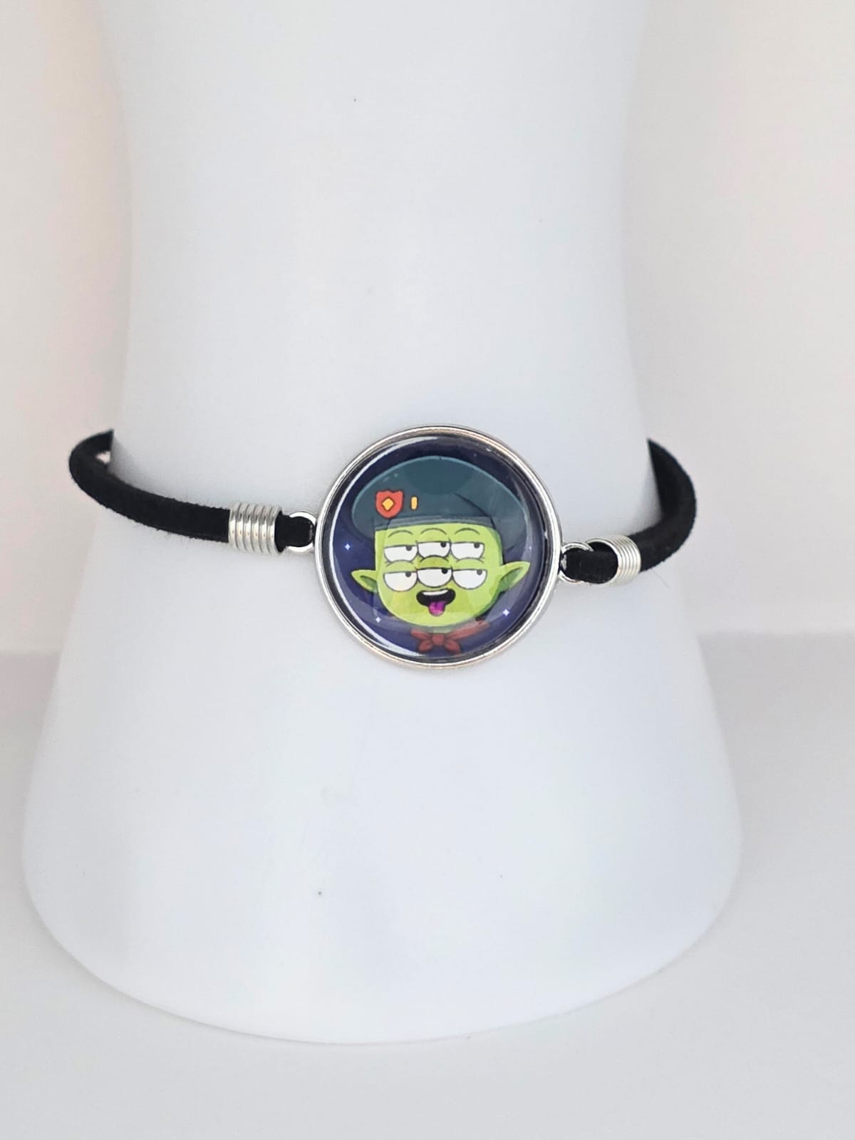 Final Space Inspired Tribore 20mm Faux Suede Adjustable Bracelet Handmade