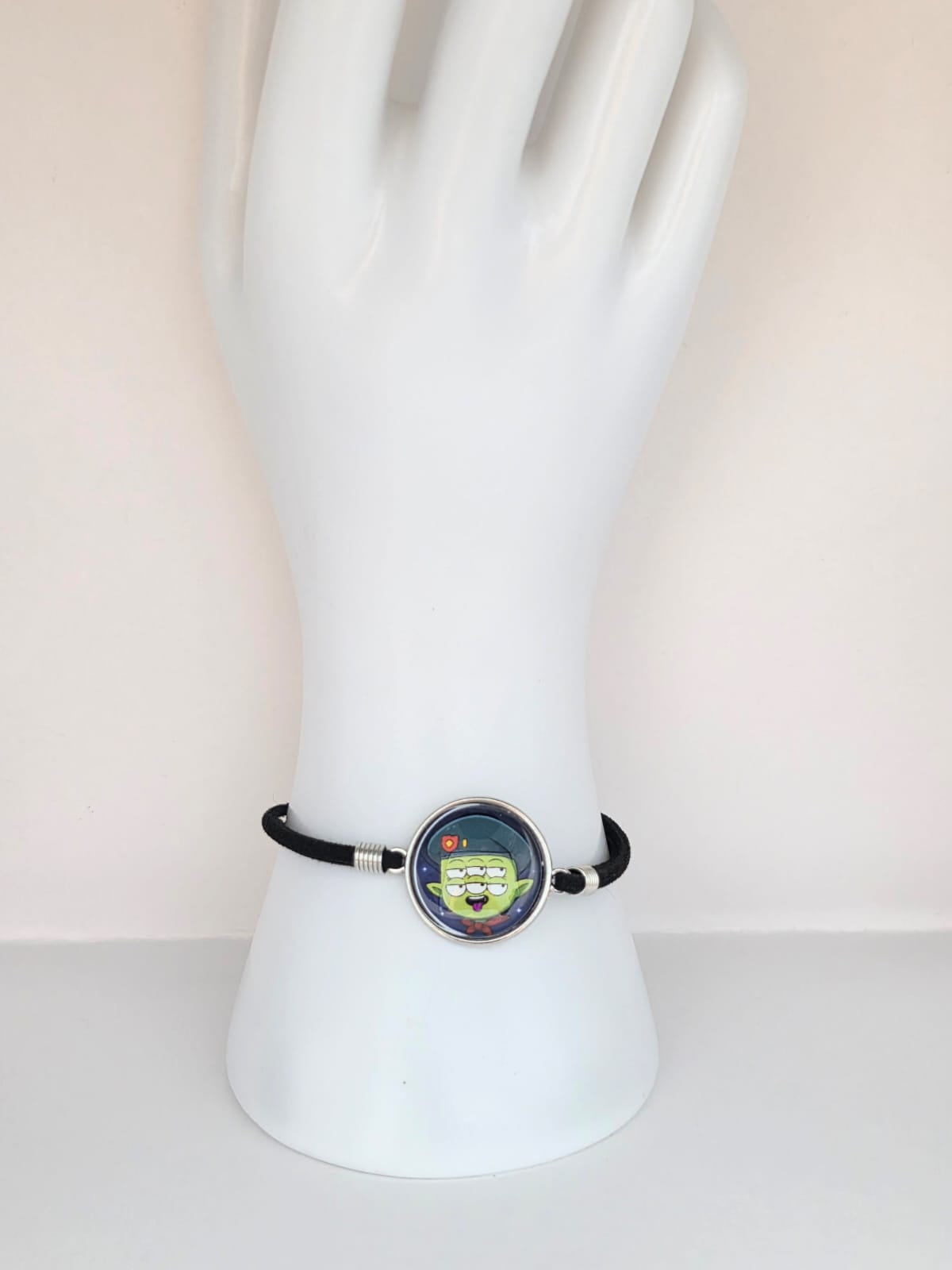 Final Space Inspired Tribore 20mm Faux Suede Adjustable Bracelet Handmade