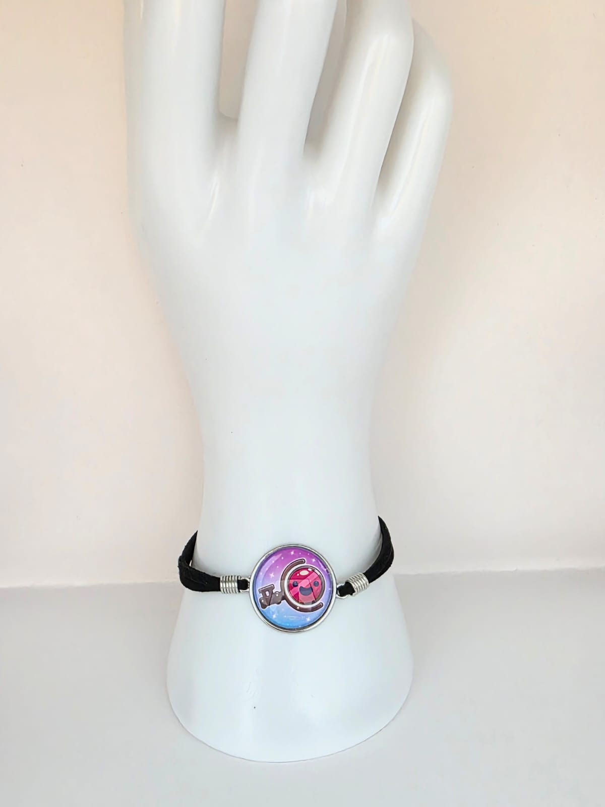 Slime Rancher Inspired Slime Key 20mm Faux Suede Adjustable Bracelet Handmade