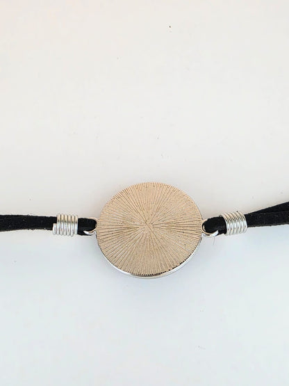 Hazbin Hotel Inspired Sir Pentious 20mm Faux Suede Adjustable Bracelet Handmade