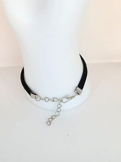 Hazbin Hotel Inspired Sir Pentious 20mm Faux Suede Adjustable Bracelet Handmade