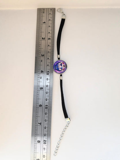 FNAF Sister Location Inspired Ballora 20mm Faux Suede Adjustable Bracelet