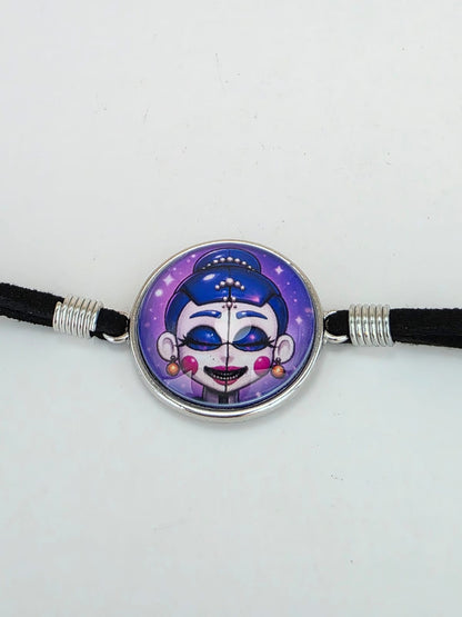 FNAF Sister Location Inspired Ballora 20mm Faux Suede Adjustable Bracelet