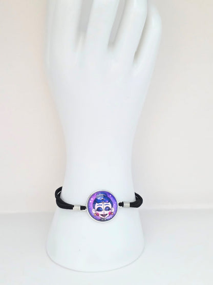 FNAF Sister Location Inspired Ballora 20mm Faux Suede Adjustable Bracelet