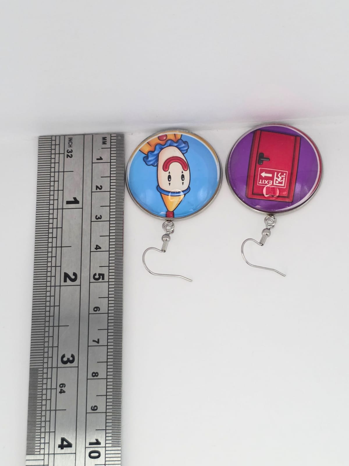 The Amazing Digital Circus Inspired Kaufmo & Exit Door Dangle Stainless Steel Earrings