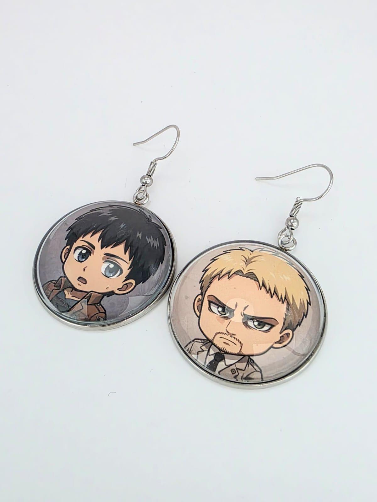 Attack on Titan Inspired Reiner & Bertholdt Dangle Stainless Steel Earrings