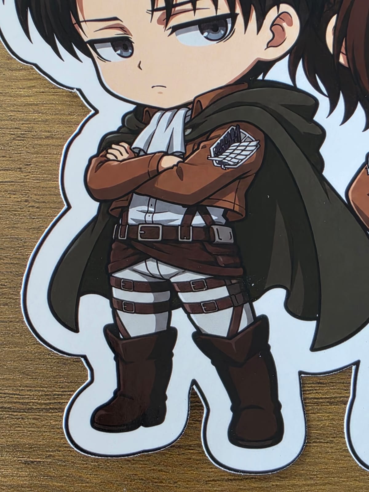 Attack on Titan Inspired Levi & Hange Glossy Die Cut Sticker | 2 Sizes Available