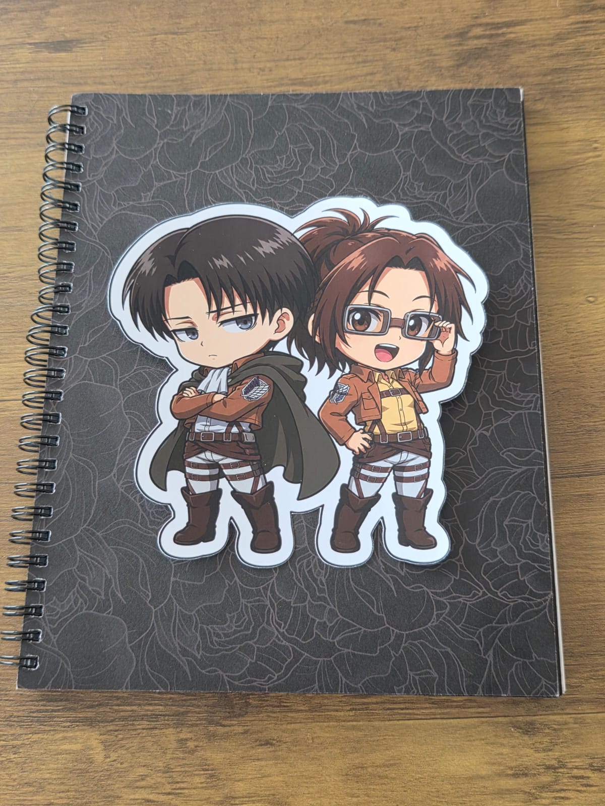 Attack on Titan Inspired Levi & Hange Glossy Die Cut Sticker | 2 Sizes Available