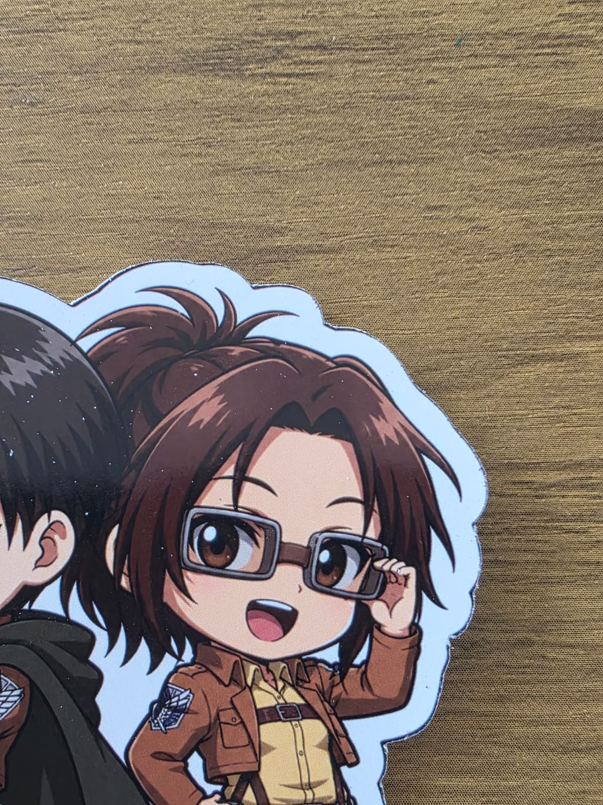 Attack on Titan Inspired Levi & Hange Glossy Die Cut Sticker | 2 Sizes Available
