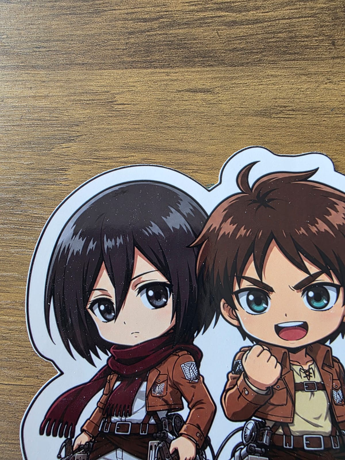 Attack on Titan Inspired Trio Eren, Mikasa & Armin Glossy Die Cut Sticker | 2 Sizes Available
