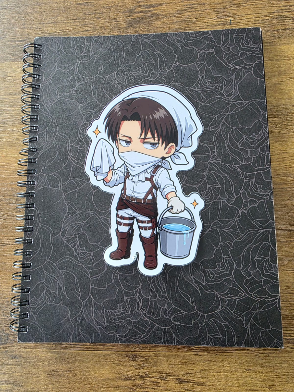 Attack on Titan Inspired Levi Cleaning Glossy Die Cut Sticker | 2 Sizes Available