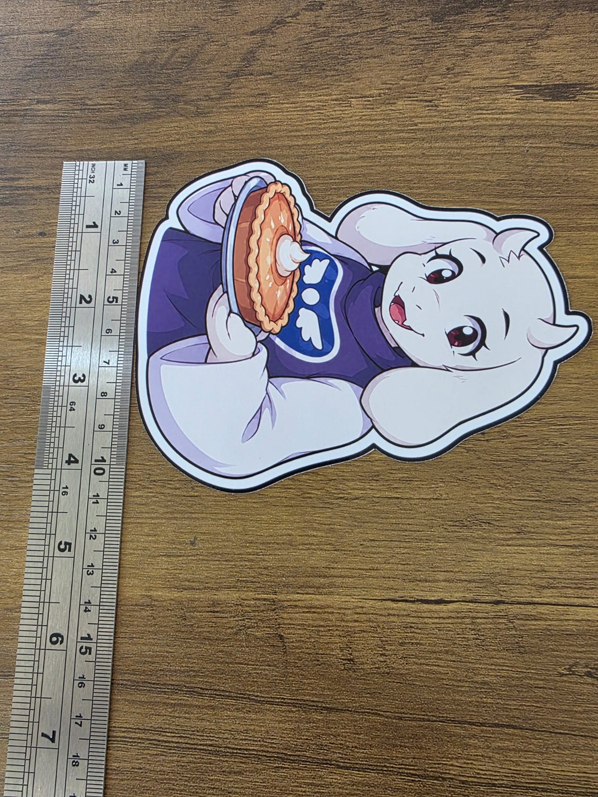 Undertale Inspired Toriel & Butterscotch Pie Glossy Die Cut Sticker | 2 Sizes Available