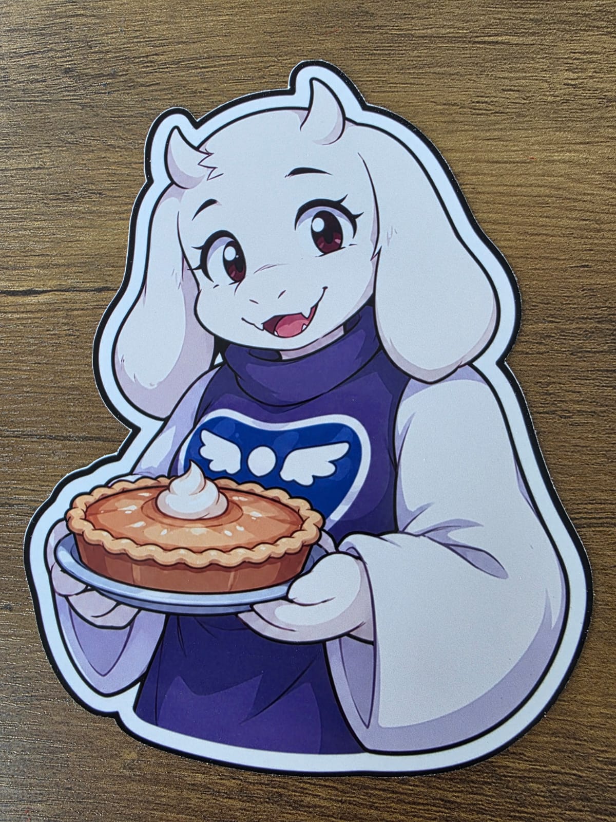 Undertale Inspired Toriel & Butterscotch Pie Glossy Die Cut Sticker | 2 Sizes Available