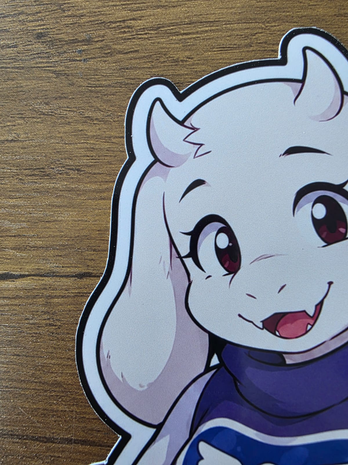 Undertale Inspired Toriel & Butterscotch Pie Glossy Die Cut Sticker | 2 Sizes Available