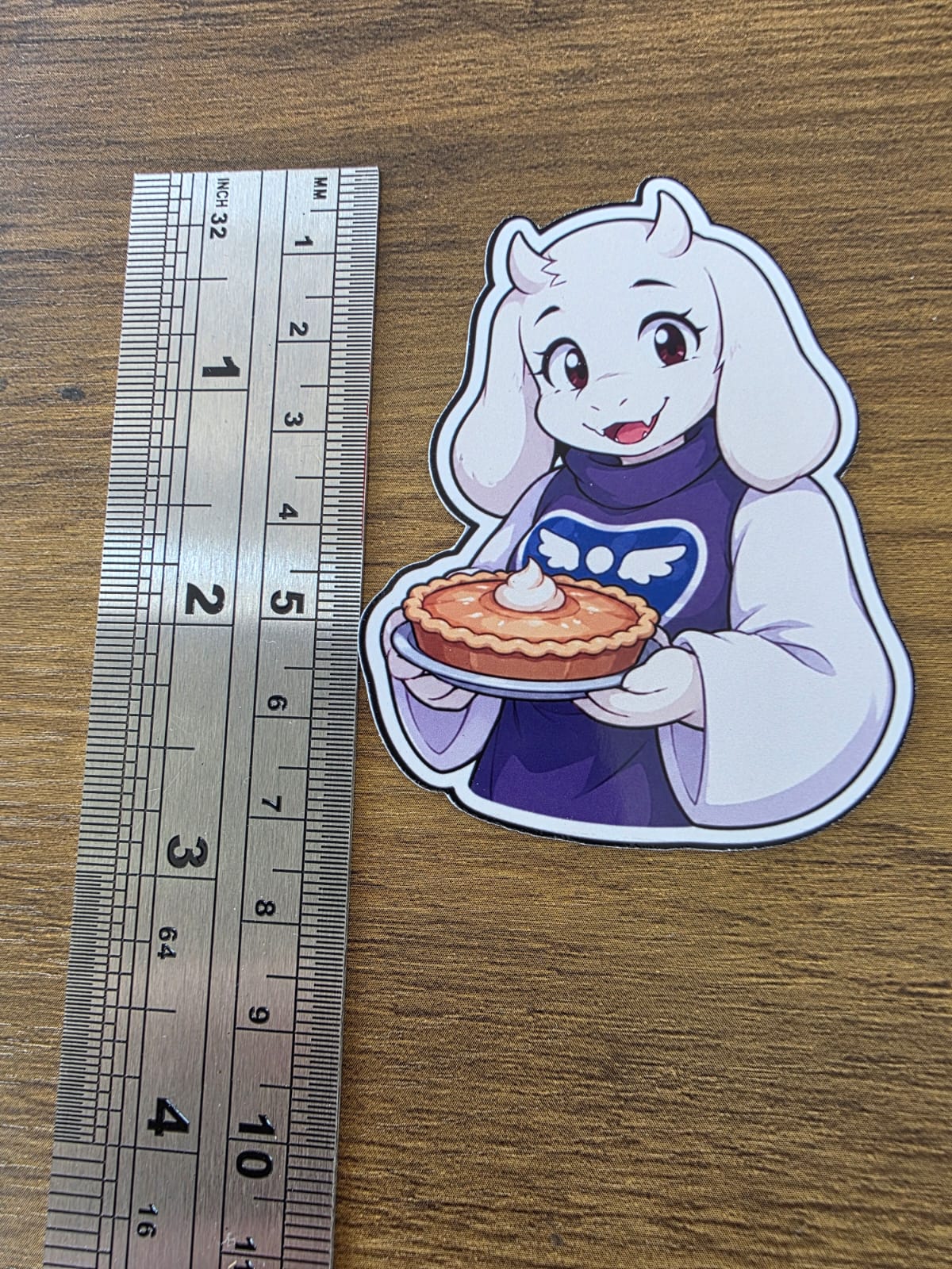 Undertale Inspired Toriel & Butterscotch Pie Glossy Die Cut Sticker | 2 Sizes Available