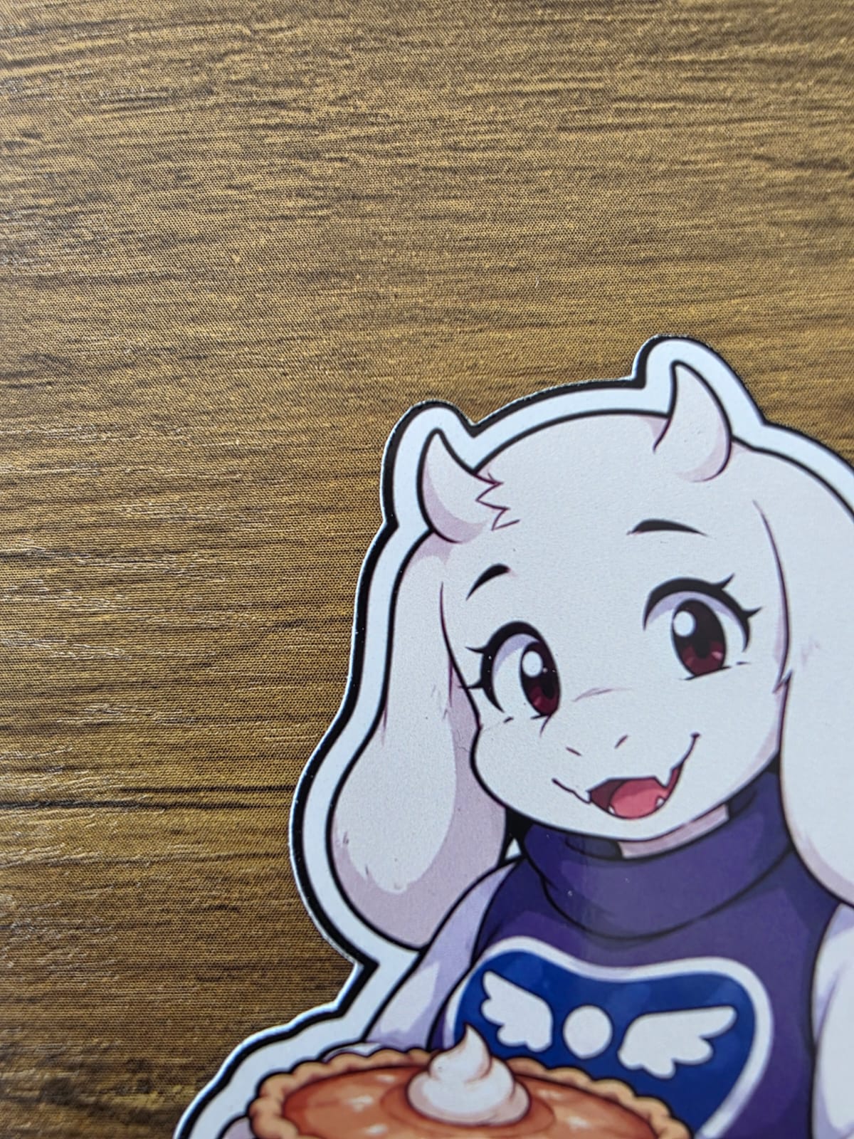 Undertale Inspired Toriel & Butterscotch Pie Glossy Die Cut Sticker | 2 Sizes Available