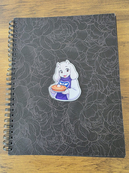 Undertale Inspired Toriel & Butterscotch Pie Glossy Die Cut Sticker | 2 Sizes Available