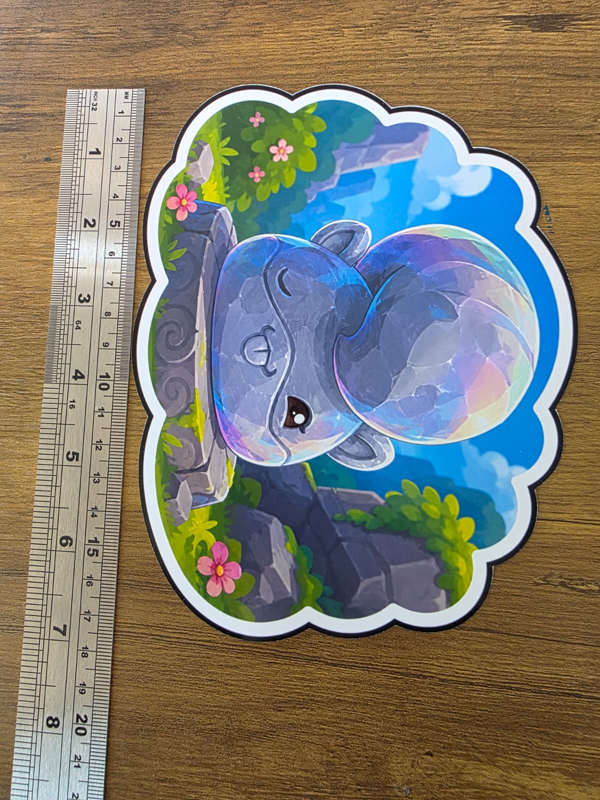 Slime Rancher 2 Inspired Ringtail Statue Glossy Die Cut Sticker | 2 Sizes Available