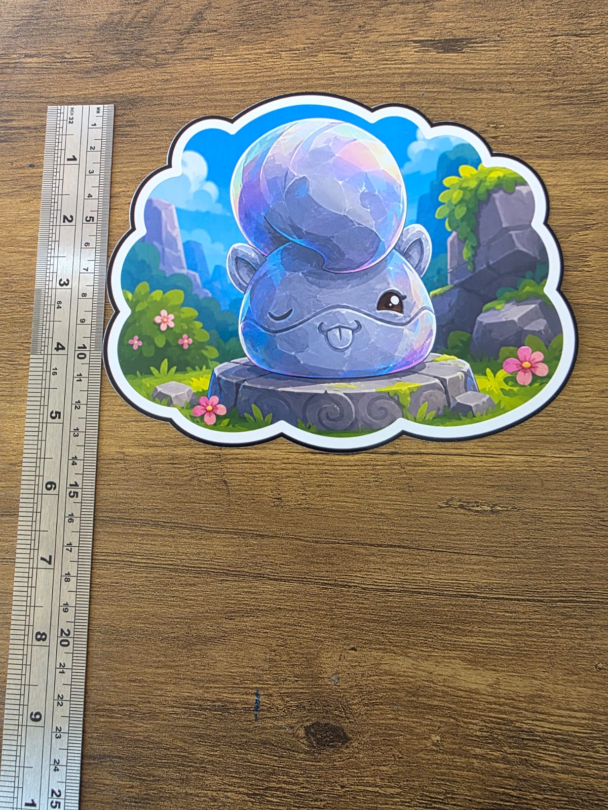 Slime Rancher 2 Inspired Ringtail Statue Glossy Die Cut Sticker | 2 Sizes Available