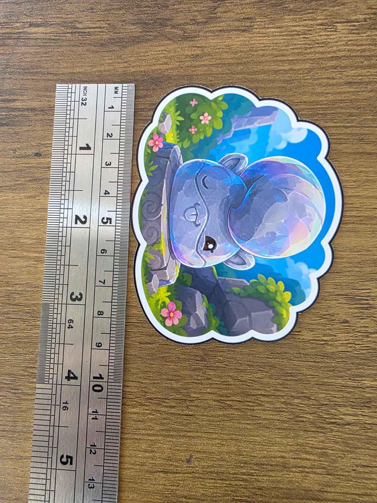 Slime Rancher 2 Inspired Ringtail Statue Glossy Die Cut Sticker | 2 Sizes Available