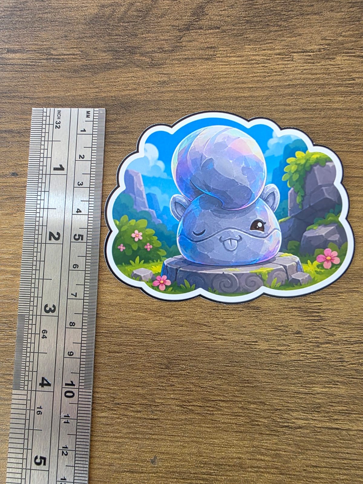 Slime Rancher 2 Inspired Ringtail Statue Glossy Die Cut Sticker | 2 Sizes Available