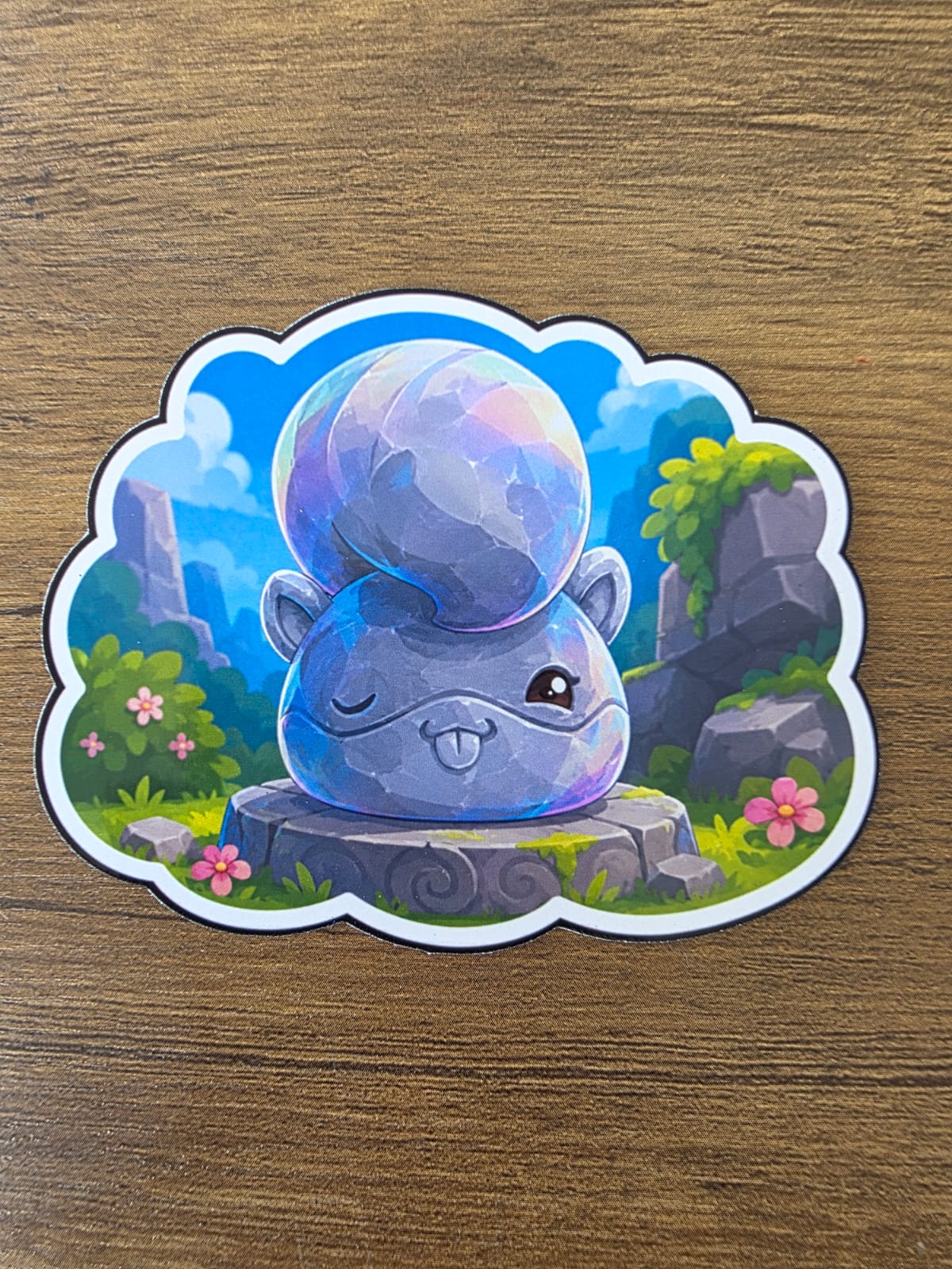Slime Rancher 2 Inspired Ringtail Statue Glossy Die Cut Sticker | 2 Sizes Available