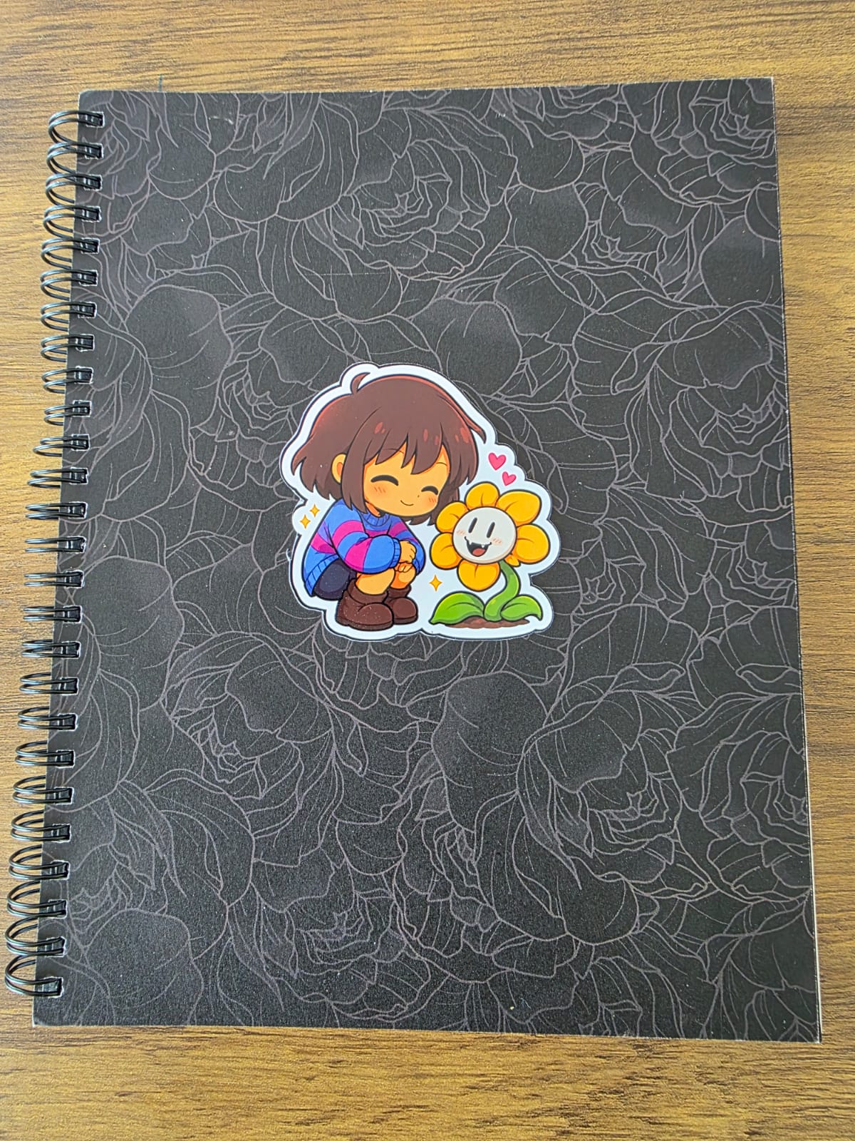 Undertale Inspired Frisk & Flowey Glossy Die Cut Sticker | 2 Sizes Available
